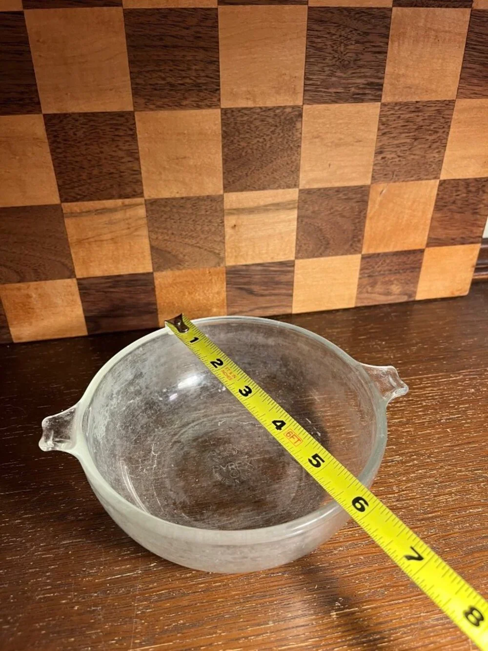 Small Vintage Pyrex Casserole Dish A1227, no lid, cloudy scratches